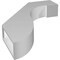 Ekena Millwork 3-in. W x 16-in. D x 22-in. H Del Monte Architectural Grade PVC Knee Brace BRCP03X16X22DEL - alternate 2